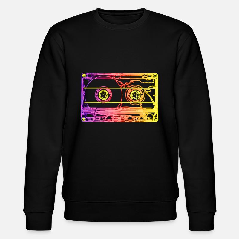 90er Jahre - Stanley/Stella Unisex Bio-Sweatshirt CHANGER  - Schwarz