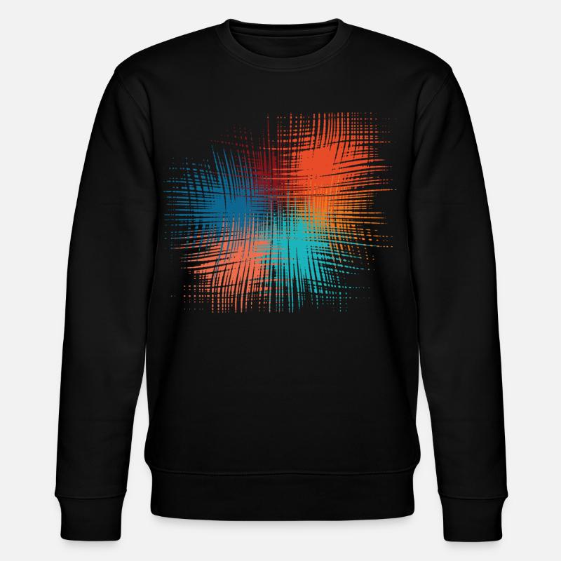 Explosion der Farben - Stanley/Stella Unisex Bio-Sweatshirt CHANGER  - Schwarz