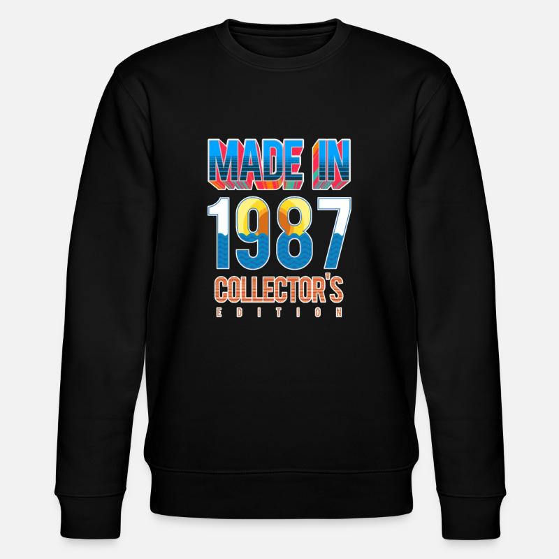 1987 - Stanley/Stella Unisex Bio-Sweatshirt CHANGER  - Schwarz