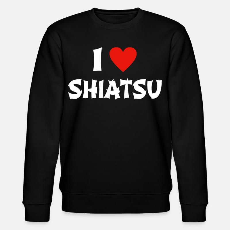 J'adore le massage shiatsu - Sweat bio CHANGER Stanley/Stella Unisexe - noir