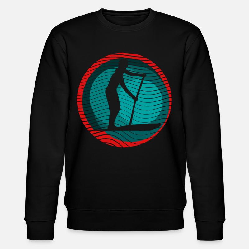 SUP Surfer - Stanley/Stella Unisex Bio-Sweatshirt CHANGER  - Schwarz