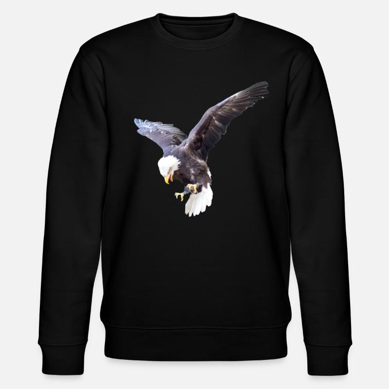 Adler im Sturzflug - Stanley/Stella Unisex Bio-Sweatshirt CHANGER  - Schwarz