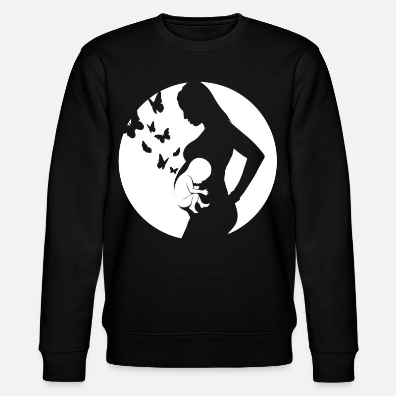 Mère - Bébé - Grossesse - Sweat bio CHANGER Stanley/Stella Unisexe - noir