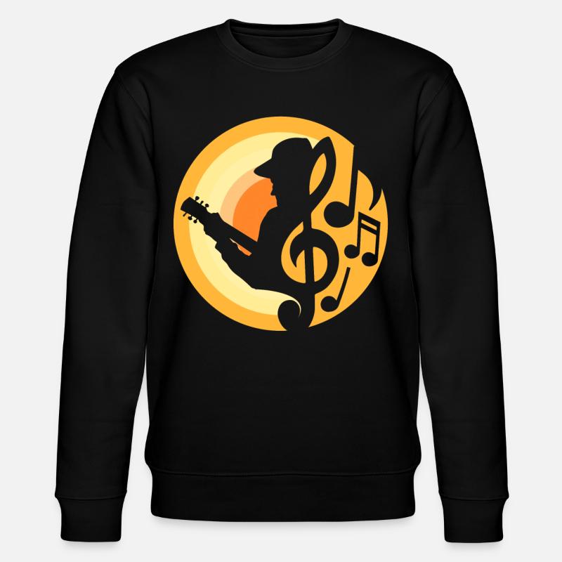 Guitar Player - Stanley/Stella CHANGER Unisex Organic Sweatshirt - black