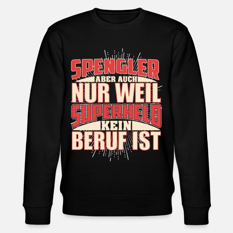 Spengler Superheld - Stanley/Stella Unisex Bio-Sweatshirt CHANGER  - Schwarz