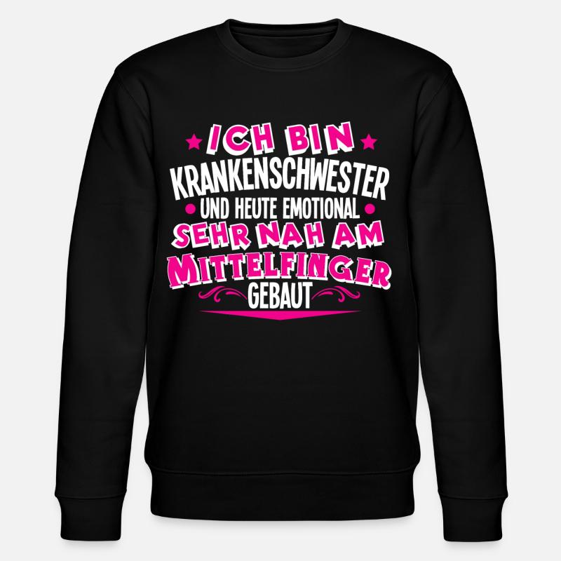 Krankenschwester - Stanley/Stella Unisex Bio-Sweatshirt CHANGER - Schwarz