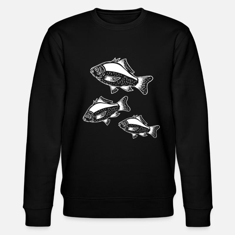 Fische - Stanley/Stella Unisex Bio-Sweatshirt CHANGER  - Schwarz