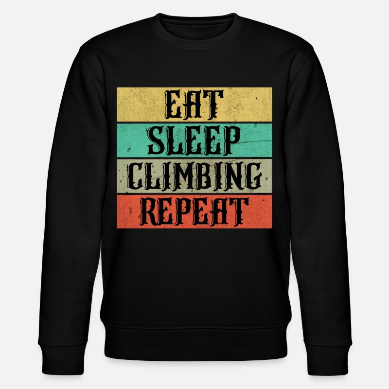 Climbing Klettern - Stanley/Stella Unisex Bio-Sweatshirt CHANGER  - Schwarz