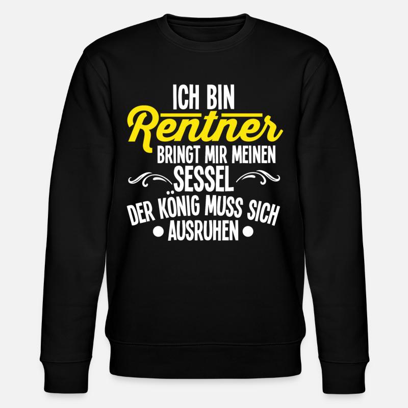 Rentner - Stanley/Stella Unisex Bio-Sweatshirt CHANGER  - Schwarz