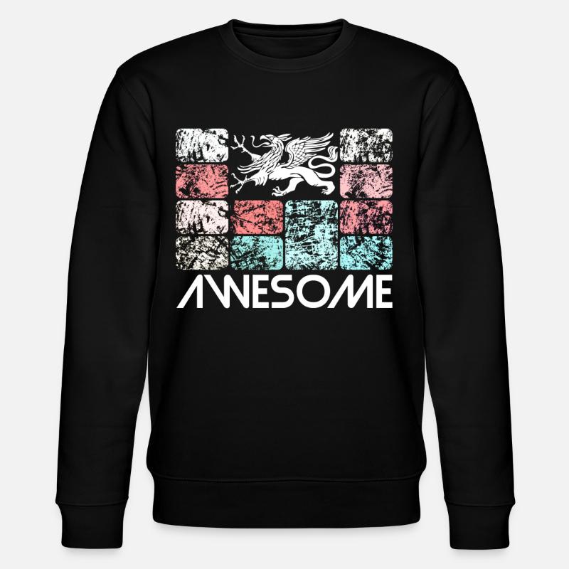 Awesome Rostock - Stanley/Stella Unisex Bio-Sweatshirt CHANGER  - Schwarz