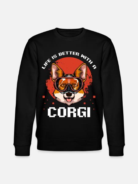 Amusement de bain pour les plongeurs corgi - Sweat bio CHANGER Stanley/Stella Unisexe - noir