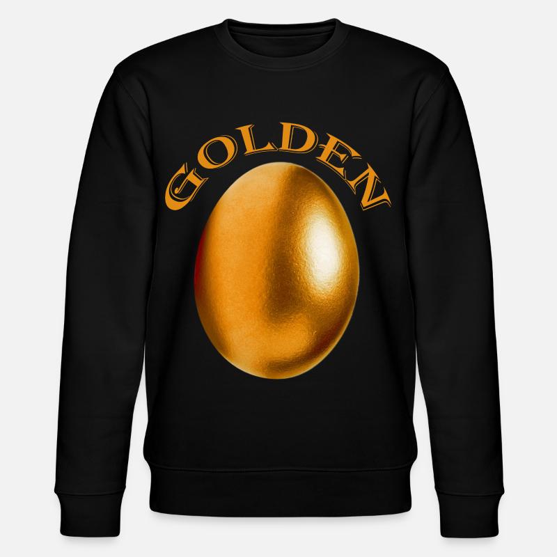 Goldenes Ei - Stanley/Stella Unisex Bio-Sweatshirt CHANGER  - Schwarz
