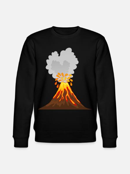 Volcán, lava, ceniza, magma, geólogo, vulcano - Sudadera ecológica unisex CHANGER de Stanley/Stella - negro