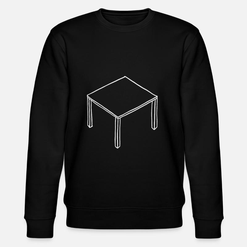 Table white - Stanley/Stella CHANGER Unisex Organic Sweatshirt - black