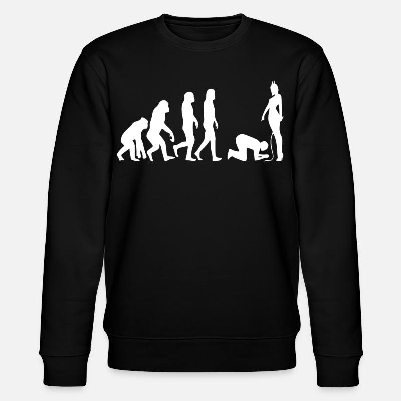 Evolution man - Stanley/Stella CHANGER Unisex Organic Sweatshirt - black