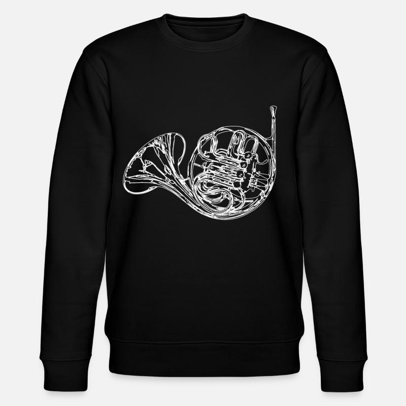 Waldhorn - Stanley/Stella Unisex Bio-Sweatshirt CHANGER  - Schwarz