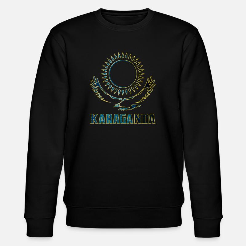 Karaganda Kasachstan Geschenk - Stanley/Stella Unisex Bio-Sweatshirt CHANGER  - Schwarz
