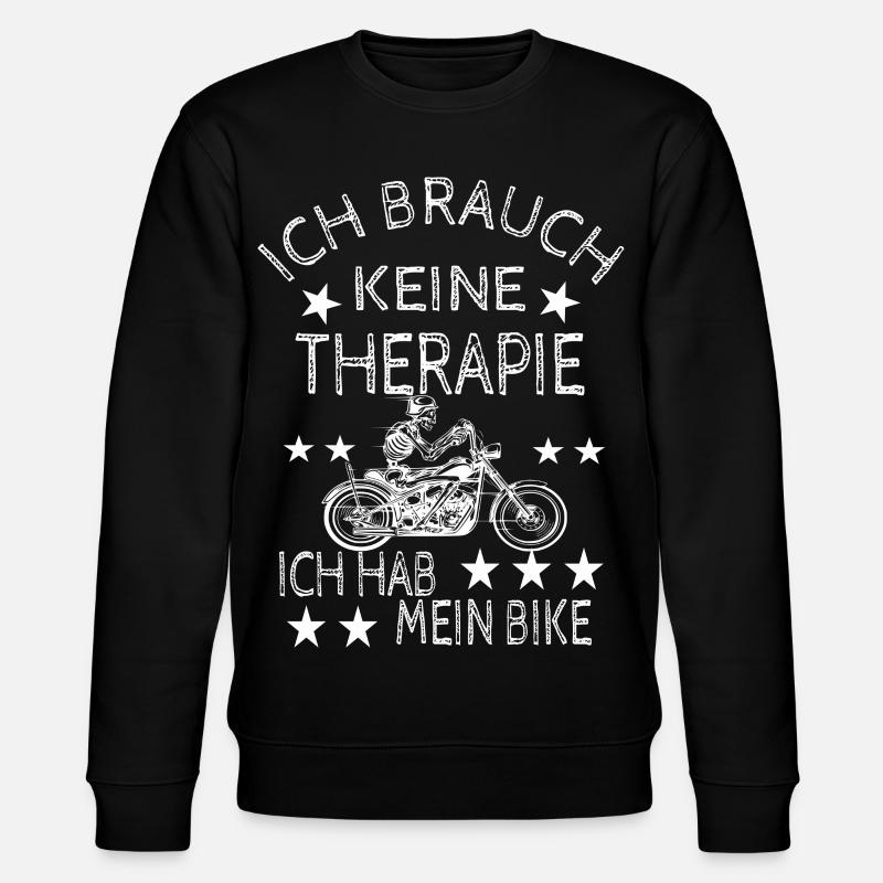 Motorradfahrer - Stanley/Stella Unisex Bio-Sweatshirt CHANGER  - Schwarz
