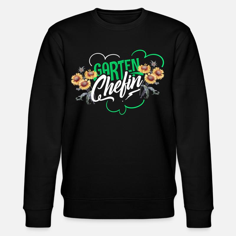 Garten Chefin - Stanley/Stella Unisex Bio-Sweatshirt CHANGER  - Schwarz