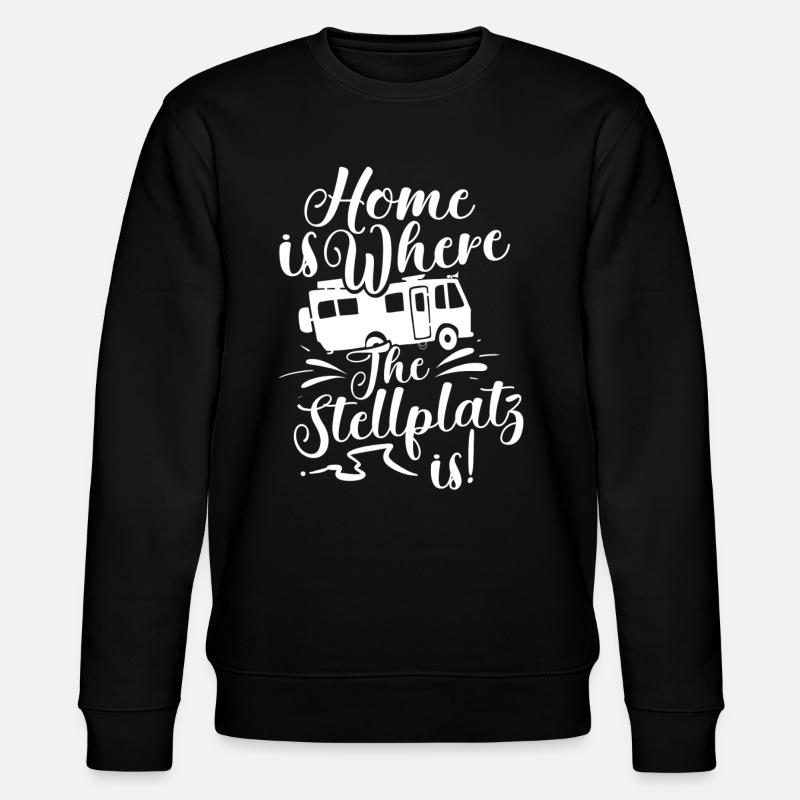 Camper Camping - Stanley/Stella Unisex Bio-Sweatshirt CHANGER  - Schwarz