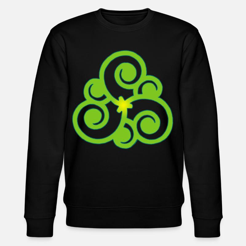 Fleur celte et nature - Sweat bio CHANGER Stanley/Stella Unisexe - noir