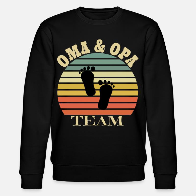 Oma & Opa - Stanley/Stella Unisex Bio-Sweatshirt CHANGER  - Schwarz