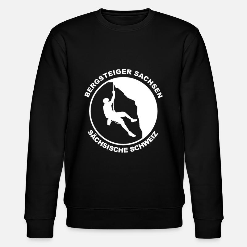 Bergsteiger Sächsische Schweiz Logo - Stanley/Stella Unisex Bio-Sweatshirt CHANGER - Schwarz