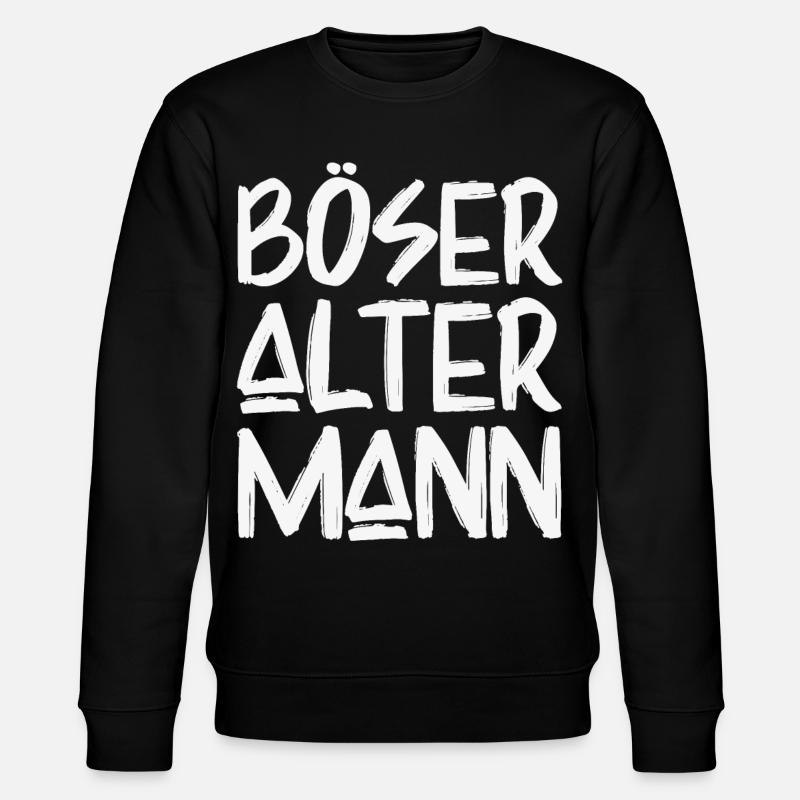 Böser Alter Mann - Stanley/Stella Unisex Bio-Sweatshirt CHANGER  - Schwarz