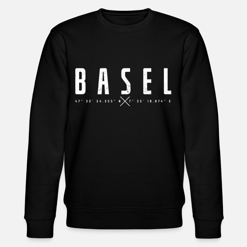 Basel Schweiz - Stanley/Stella Unisex Bio-Sweatshirt CHANGER  - Schwarz