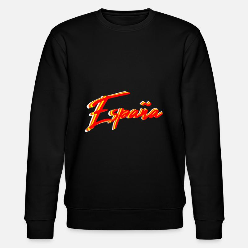España Neon Schriftzug - Stanley/Stella Unisex Bio-Sweatshirt CHANGER - Schwarz