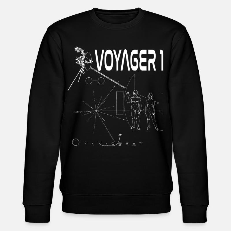 Sonde spatiale voyager 1 blanche - Sweat bio CHANGER Stanley/Stella Unisexe - noir