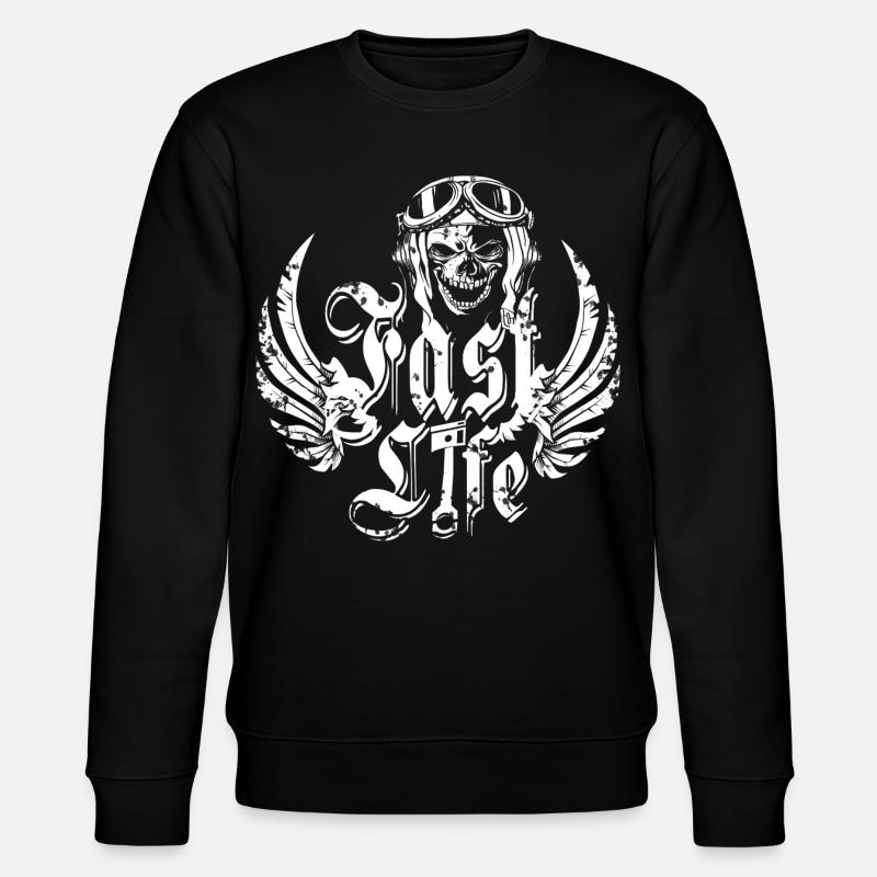 Biker Leben - Stanley/Stella Unisex Bio-Sweatshirt CHANGER  - Schwarz