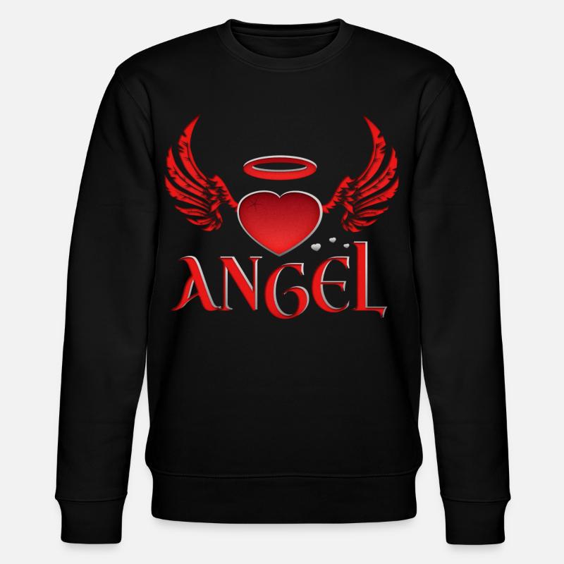 Angel & Devil - Stanley/Stella CHANGER Unisex Organic Sweatshirt - black