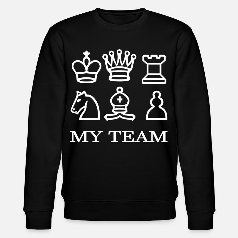 Schach - Stanley/Stella Unisex Bio-Sweatshirt CHANGER - Schwarz