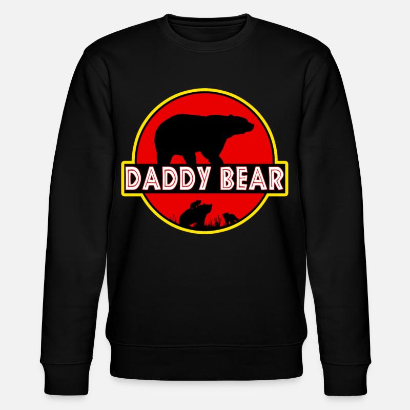 Papa Bär - Stanley/Stella Unisex Bio-Sweatshirt CHANGER  - Schwarz