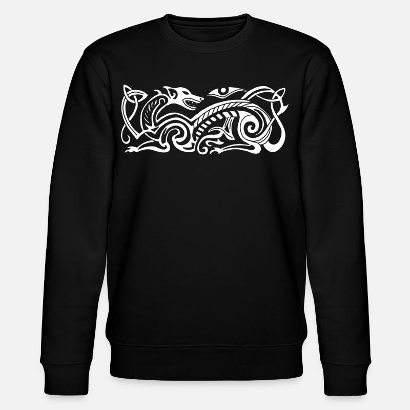 Chien de chasse celte (blanc) - Sweat bio CHANGER Stanley/Stella Unisexe - noir