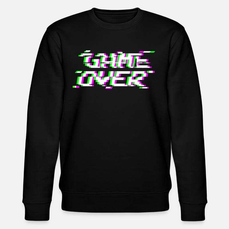 Game Over Glitch - Stanley/Stella CHANGER Unisex Organic Sweatshirt - black