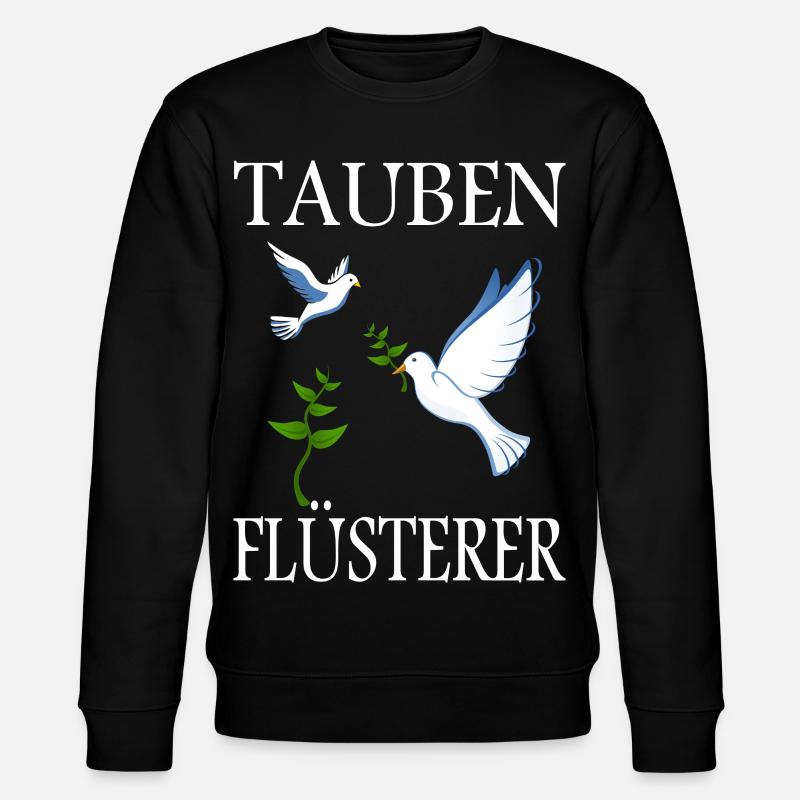 Tauben Flüsterer - Stanley/Stella Unisex Bio-Sweatshirt CHANGER - Schwarz