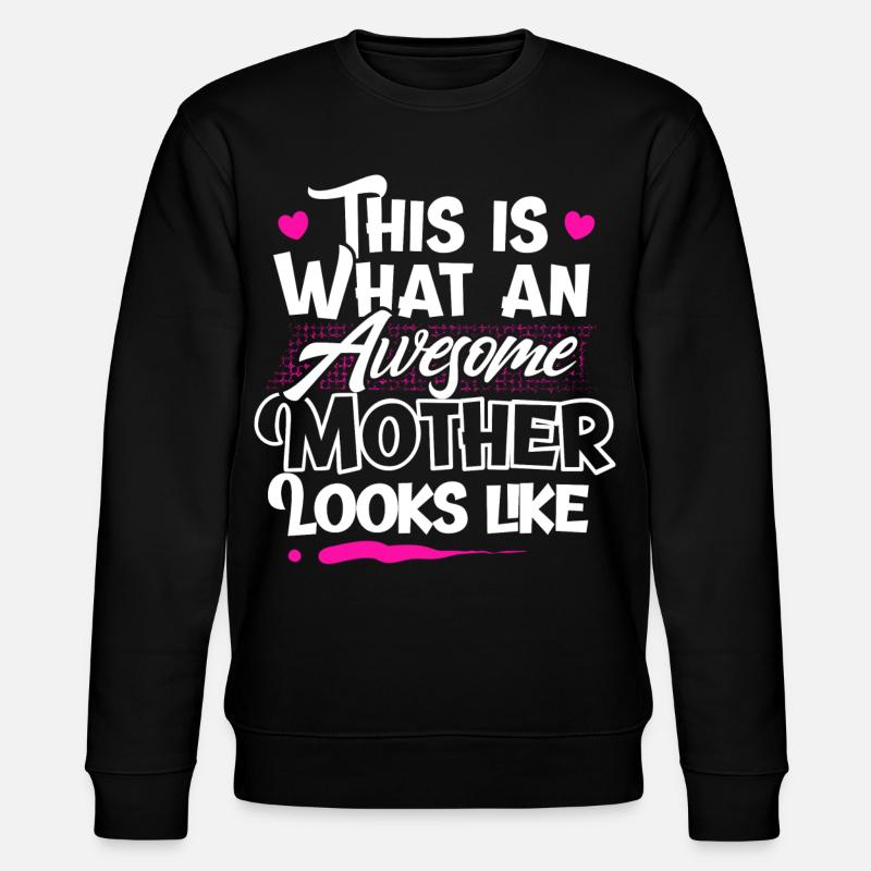 Mama Mutter - Stanley/Stella Unisex Bio-Sweatshirt CHANGER  - Schwarz