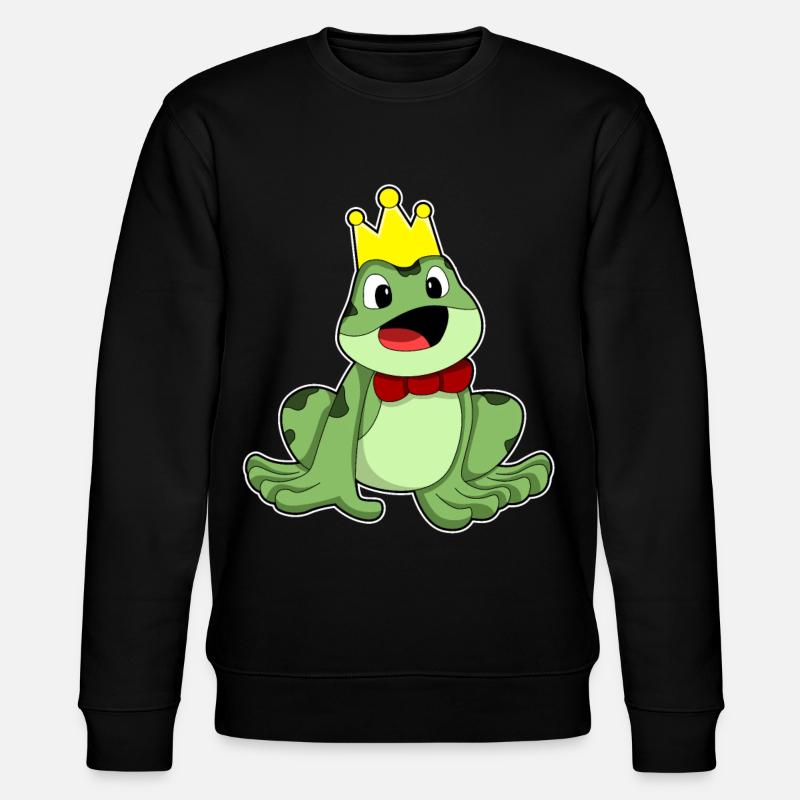 Frosch Krone - Stanley/Stella Unisex Bio-Sweatshirt CHANGER - Schwarz