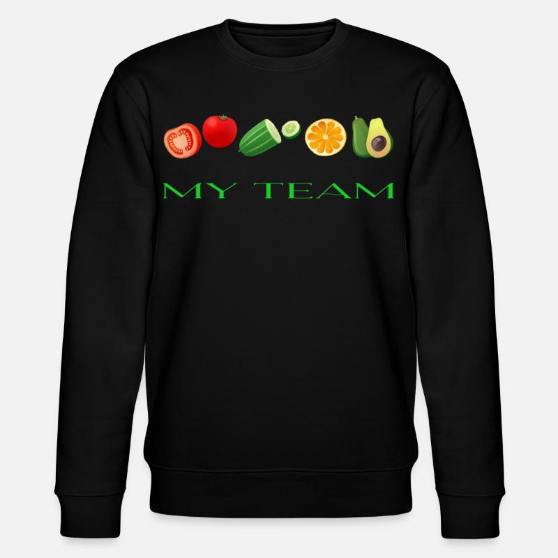 Vegetables - Stanley/Stella Unisex Bio-Sweatshirt CHANGER  - Schwarz