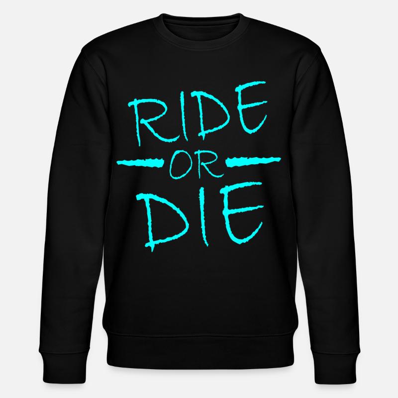 Ride or Die - Stanley/Stella Unisex Bio-Sweatshirt CHANGER  - Schwarz