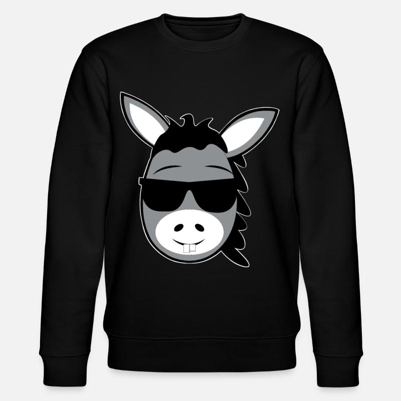 Âne - Sweat bio CHANGER Stanley/Stella Unisexe - noir