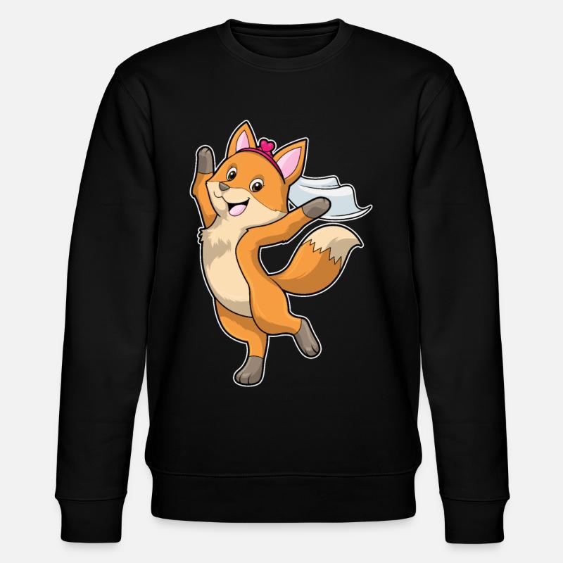 Fuchs Braut Schleier Hochzeit - Stanley/Stella Unisex Bio-Sweatshirt CHANGER - Schwarz