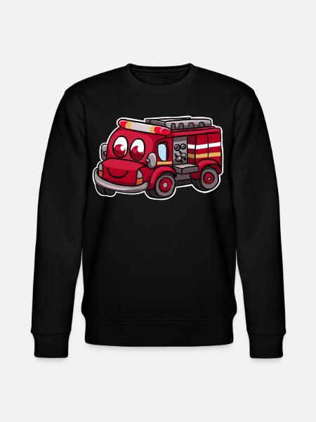 Camions de pompiers - Sweat bio CHANGER Stanley/Stella Unisexe - noir
