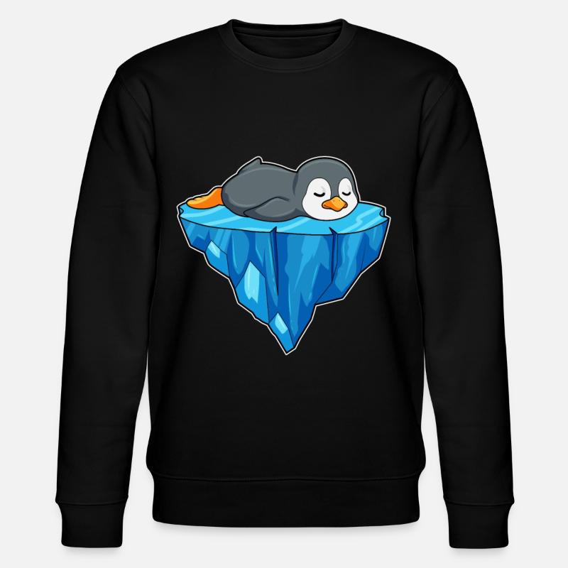 Pinguin Eisscholle - Stanley/Stella Unisex Bio-Sweatshirt CHANGER - Schwarz
