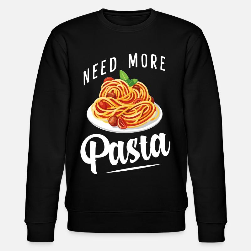 Spaghetti - Pâtes - Penne - Nudeln - Sweat bio CHANGER Stanley/Stella Unisexe - noir