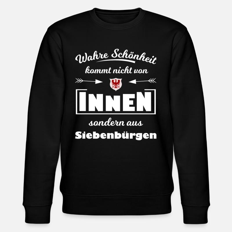 Siebenbürgen - Stanley/Stella Unisex Bio-Sweatshirt CHANGER  - Schwarz