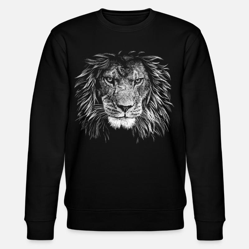 Löwe - Stanley/Stella Unisex Bio-Sweatshirt CHANGER  - Schwarz