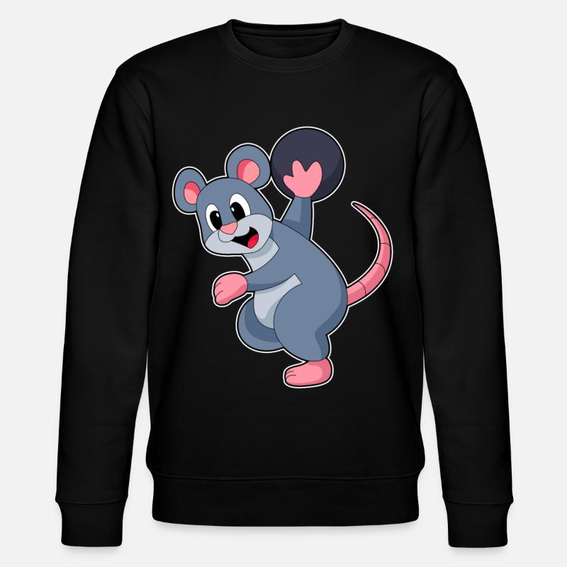 Boule de bowling rat - Sweat bio CHANGER Stanley/Stella Unisexe - noir